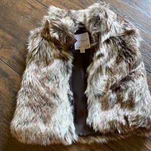 6 month baby fur vest